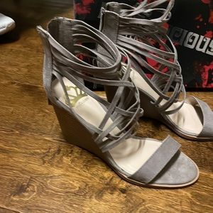 Fergalious taupe wedge